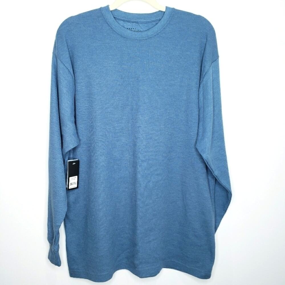 Long Sleeve Thermal Shirt Large Blue Galaxy by Harvic NEW - Picture 2 of 6